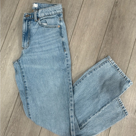 Garage Light Blue Straight Leg Jeans - Picture 1 of 4
